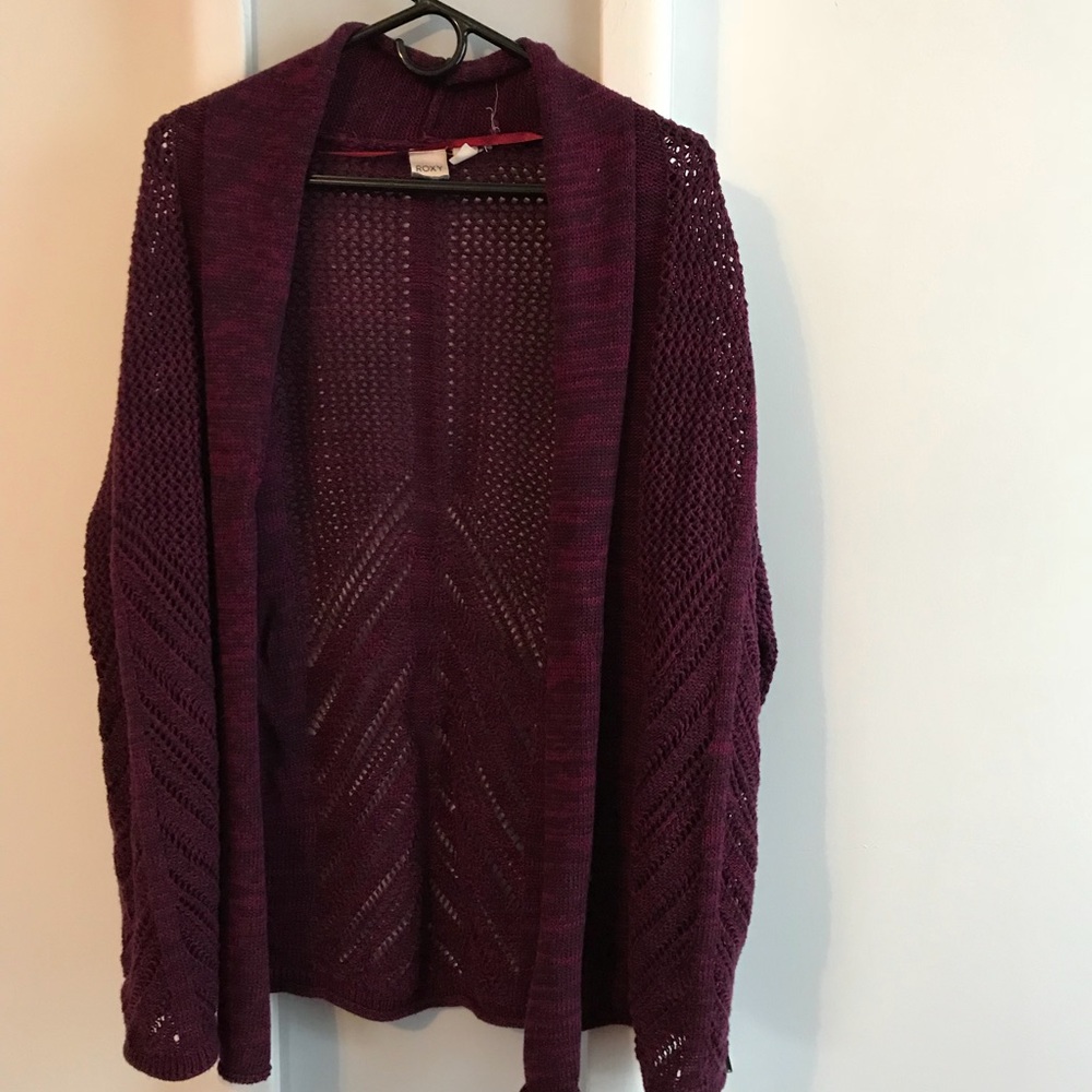 Roxy Medium Purple Duster Sweater